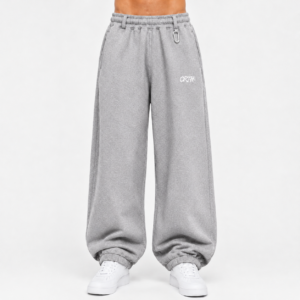 Heavyweight Baggy TAG Sweatpants - Szary
