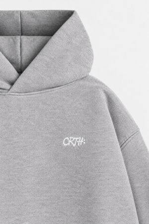 Heavyweight Oversize TAG Hoodie - Szary